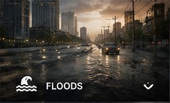 Flooded street